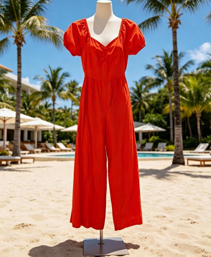 Women red woven - women,