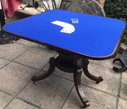 Regency folding card table - folding,