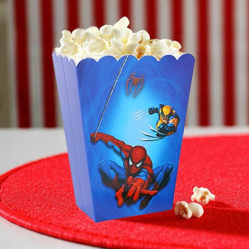Spiderman popcorn box - spiderman,