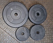 8 pieces Fitness 1" Cast Iron Weight Plates 0.5KG to 20KG
