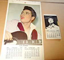Cliff Richard Original Official Calendars 1961 and 1963  - Very  Rare