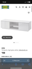 IKEA TV Stand, White, With Drawers, 