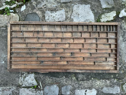 Wooden vintage letter press - wooden,