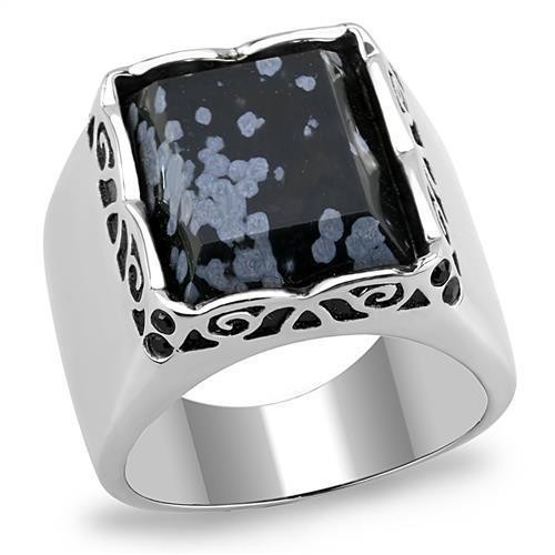 Mens black ring - , signet