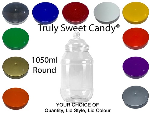 Plastic storage jars sweets - plastic,