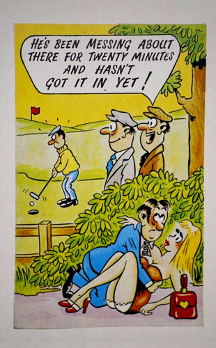 Postcard seaside comic - comic, saucy