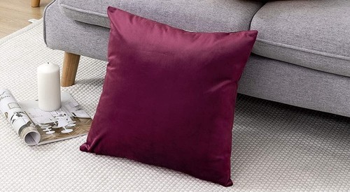 Velvet cushion covers - -,