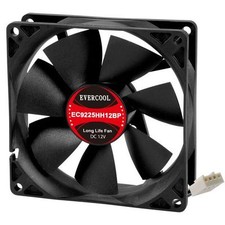 Evercool 92mm 9cm 92 x 92 x 25mm PWM 12 Volt PC case Fan EC9225HH12BP