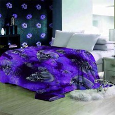Blue Stage Ghost Control Line 3D Warm Plush Fleece Blanket Picnic Sofa Couch