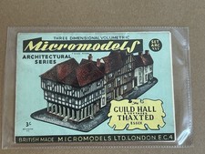 Micromodels Vintage Card Model Kit - Guild Hall, Thaxted, Set ARCXVI, Sealed