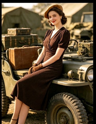 Vintage 1940s ww2 style - vintage,