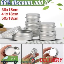 5x Round Aluminum Cans Tin Can