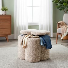Cube Storage Ottoman, Light
