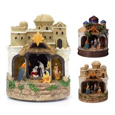 Led musical nativity scene - nativity, |