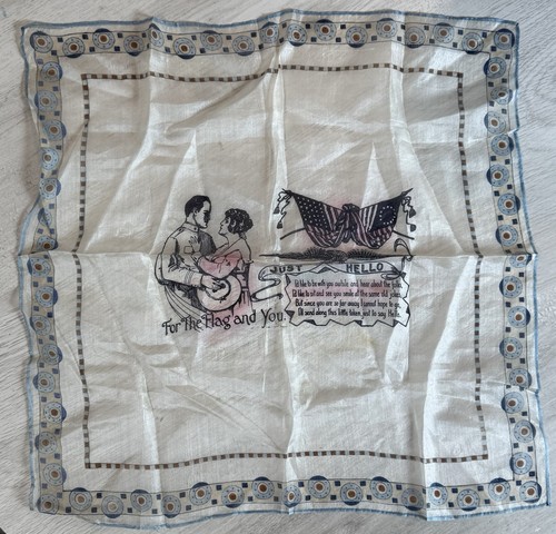 Antique world war silk for - war, "for
