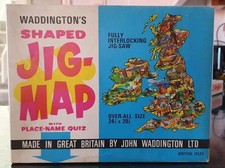 VINTAGE WADDINGTONS JIG-MAP