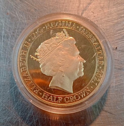 Gibraltar 2021 half crown - gibraltar,