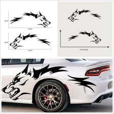 2Pcs Black PVC Wolf Fashion