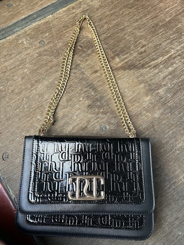 River island black leather - river,