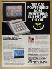 1985 X10 Powerhouse Home Automation System vintage print Ad