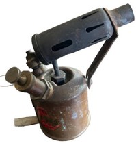 Vintage Monitor Blow Lamp, With Original Label And Makers Mark