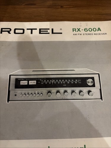 600a rotel stereo - rx-600a, receiver