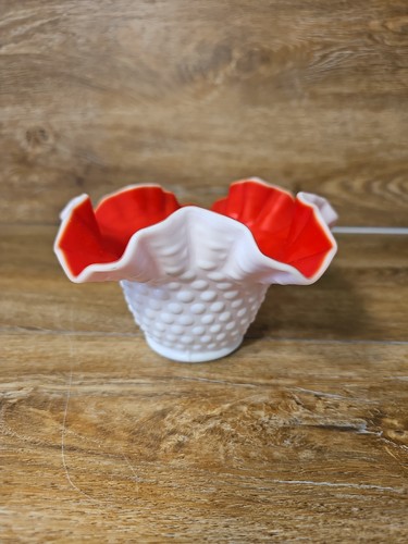 Vintage fenton white - vintage, hobnail