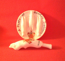 Crested china A Plate of Bowton Trotters & A Bolton Trotter
