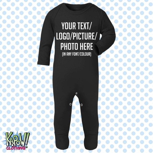 Custom personalised baby grow - custom,