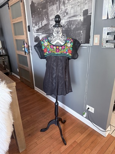 Women black mexican dress - women’s,
