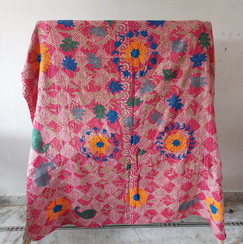 Indian handmade kantha suzani - handmade,