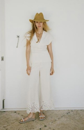 Zara rustic trousers with lace - zara,