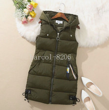 WOMENS LADIES HOODED LONG LINE