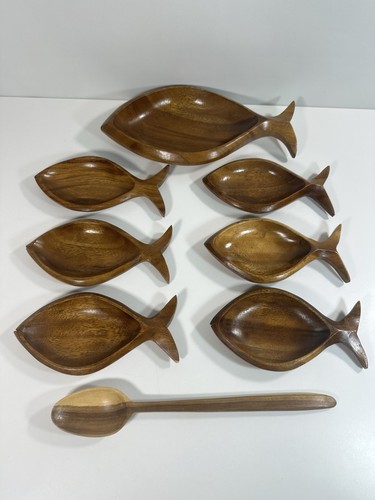 Wooden fish bowls - wooden,