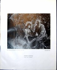 Antique Old Print Magazine Illustration Lady Gents ArnTaylor Rose Bower 1948 0