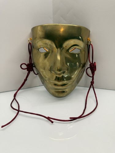 Solid brass masquerade face - masquerade,