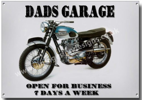 Dads garage metal sign - garage, sign,vintage