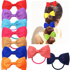 2PCS 2.75inch Thick Elastic bow  bobbles strong bands BOBBLES school  PAIR