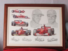 Tribute to Ferrari by Stuart McIntyre- Framed picture