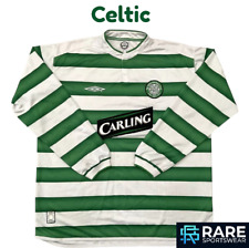 AUTHENTIC CELTIC 2003-04 HOME FOOTBALL SHIRT 2XL ADULT UMBRO (MINT) LONGSLEEVE