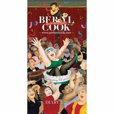 Otter House Beryl Cook Deluxe Slim Diary Weeks To View 2026