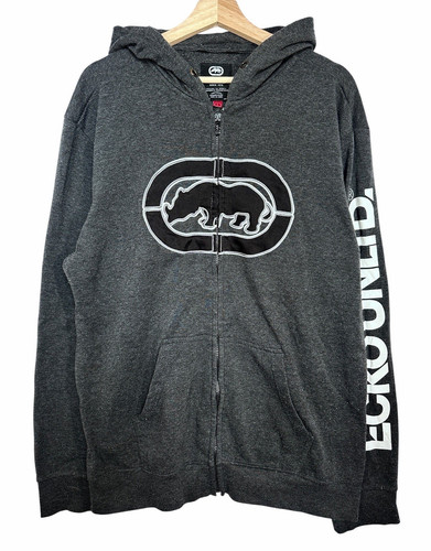 Ecko unltd vintage grey hoodie - grey,