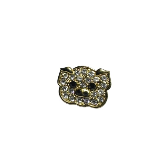 Gold tone pig - tone, brooch