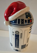 Star Wars R2D2 Caroling Cookie Jar EUC Christmas Hallmark  w/Sound Needs Battery