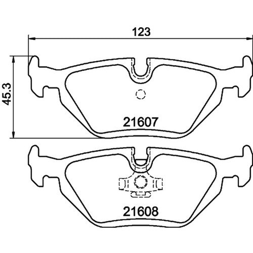Mintex rear brake pad set - rear,