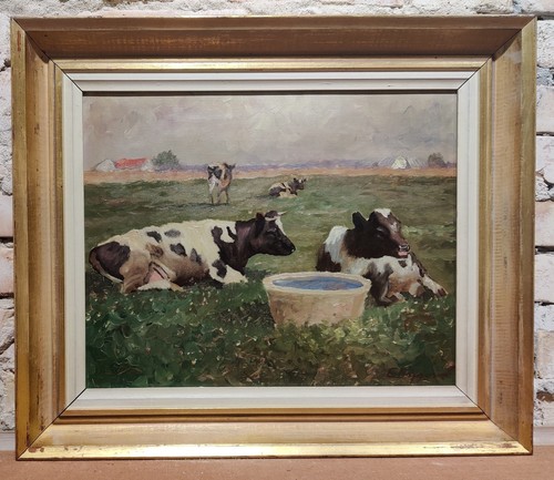 Resting cows original oil - cows,,