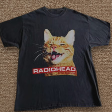 Radiohead Cat T shirt Large