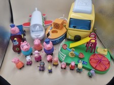 Peppa Pig Mixed Bundle includes Vehicles  & Figures See Pics For Condition 