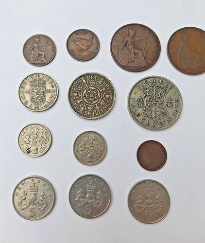 Vintage british coin job lot - vintage,