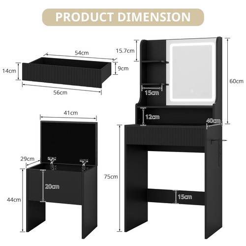 Modern vanity dressing - modern,